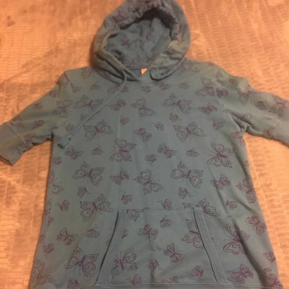 Short sleeve hoodie